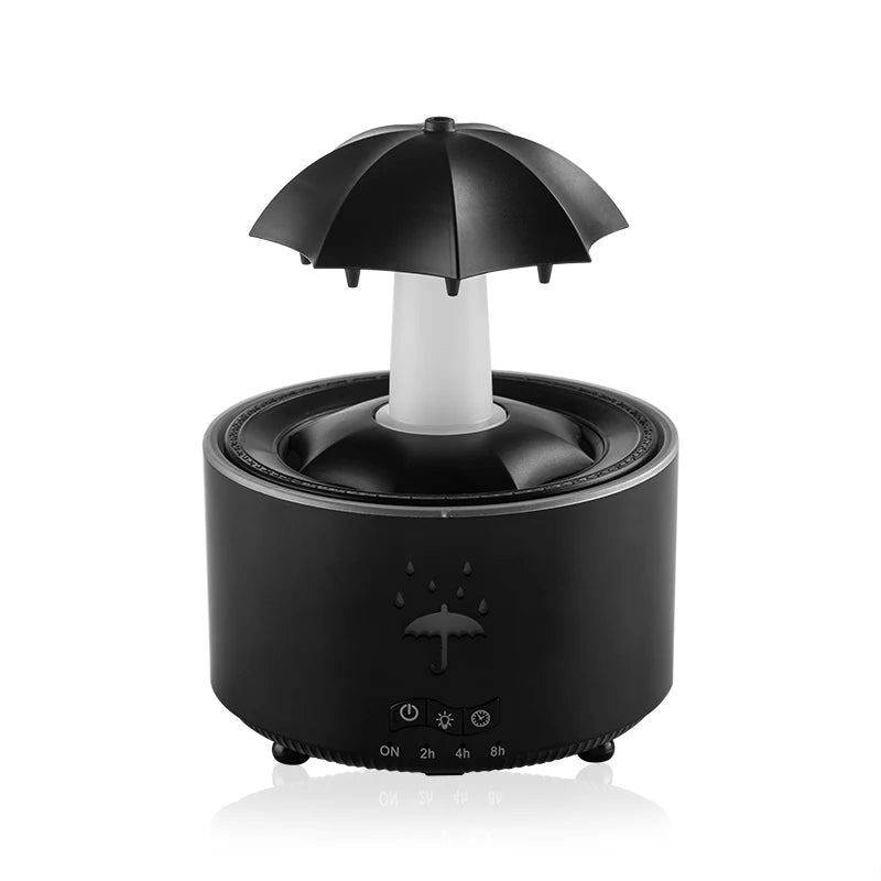 Umbrella Water Drop Air Humidifier with Colorful Light Raindrop Aroma Essential Oil Diffuser Aromatherapy Humidifier